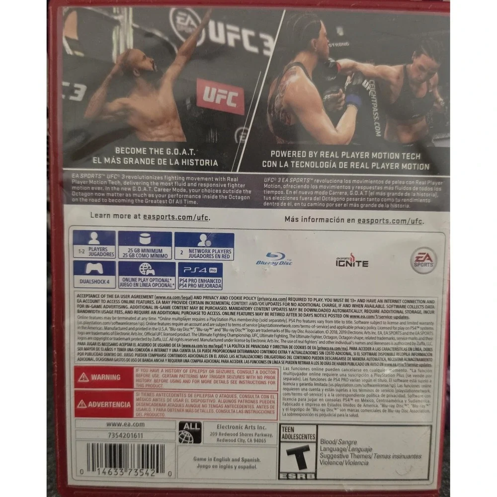 EA Sports UFC 3 - Sony PlayStation 4